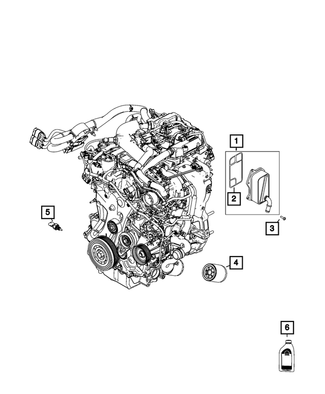 Genuine OEM Mopar Oil 5W30 2018-2024  (68523981AA) X1