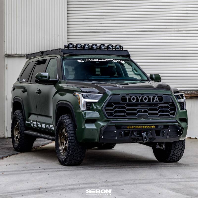 Seibon HD23TYTU-OE OEM-Style Carbon Fiber Hood for 2022–2025 Toyota Tundra & 2023–2025 Toyota Sequoia