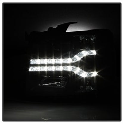 Spyder Chevy Silverado 1500 07-13 V2 Projector Headlights - LED DRL - Black PRO-YD-CS07V2-DRL-BK SPYDER