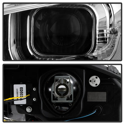Spyder 05-13 Chevy Corvette C6 Projector Headlights Seq LED Turn Signal w/SB DRL Parking Light SPYDER
