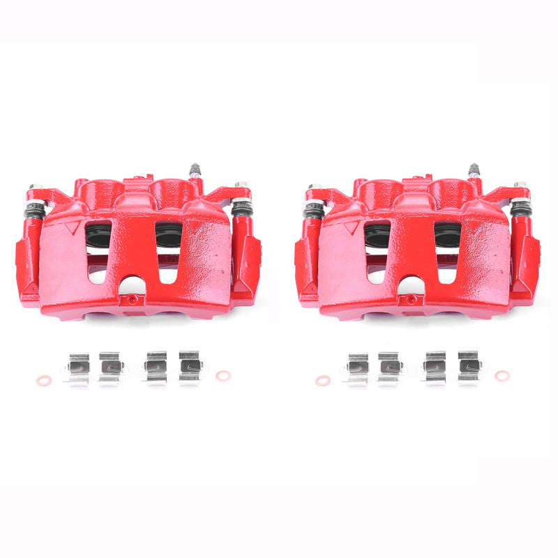 Power Stop 2017 Chrysler Pacifica Front Red Calipers w/Brackets - Pair PowerStop