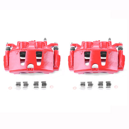 Power Stop 2017 Chrysler Pacifica Front Red Calipers w/Brackets - Pair PowerStop