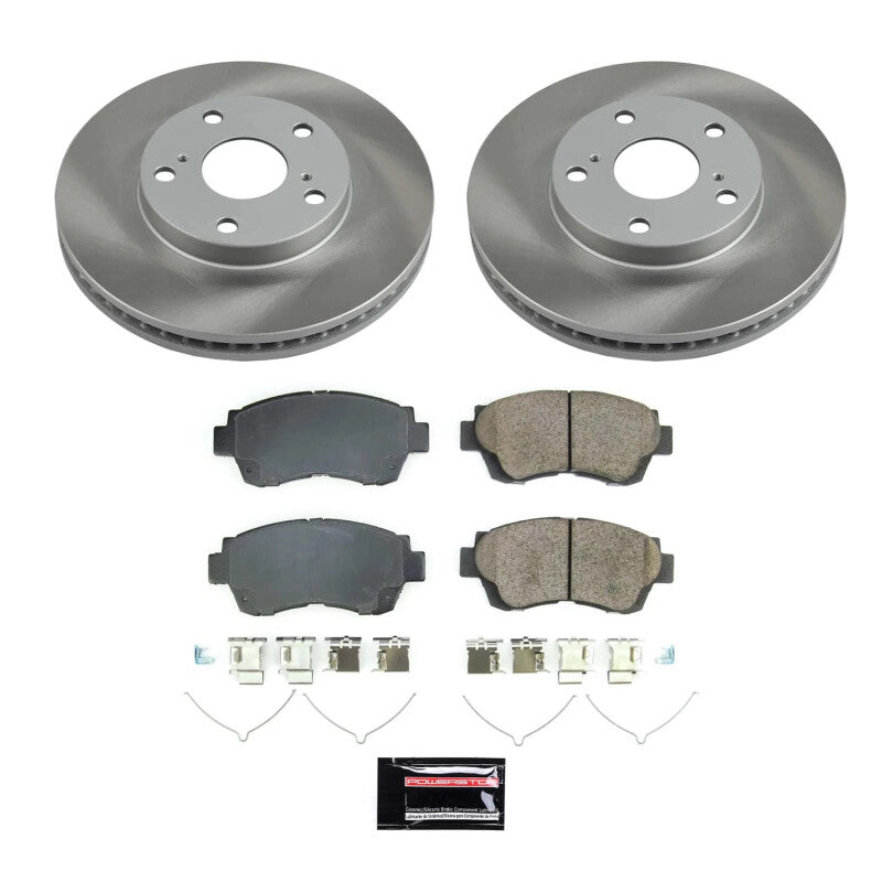 Power Stop 00-01 Toyota Camry Front Semi-Coated Rotor Kit PowerStop