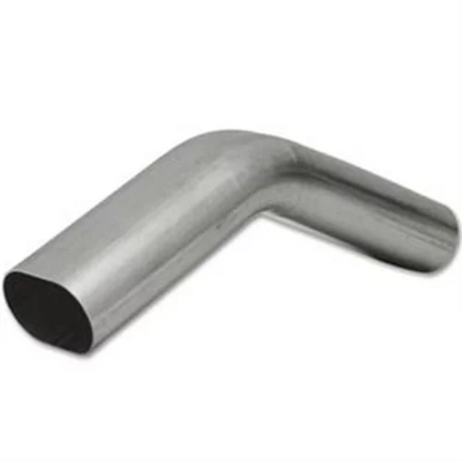 Granatelli 3in Oval Stainless Steel Vertical Radius 45 Deg bend 4.5in Bend Radius Tubing