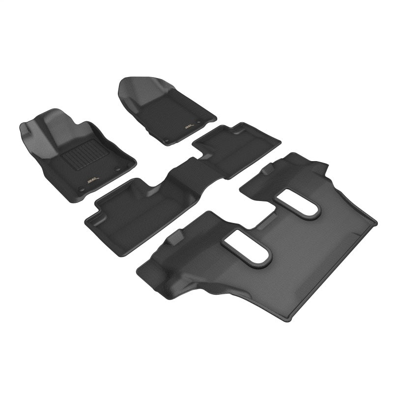 3D MAXpider KAGU Floor Mats for 2013-2026 Dodge Durango 2nd-Row Bucket Seats - L1DG04401509