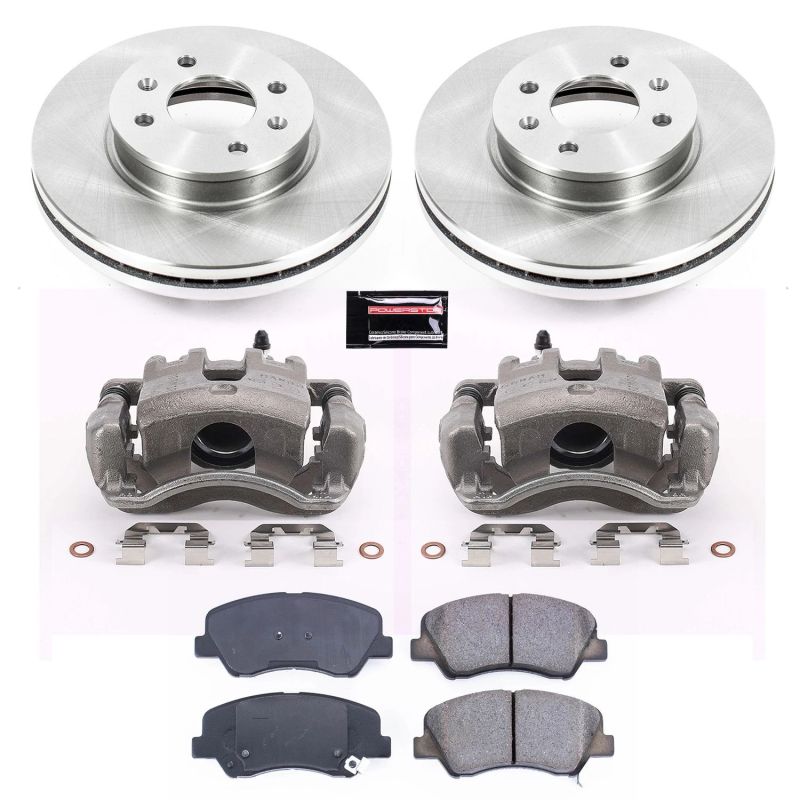 Power Stop 12-18 Hyundai Accent Front Autospecialty Brake Kit w/Calipers PowerStop