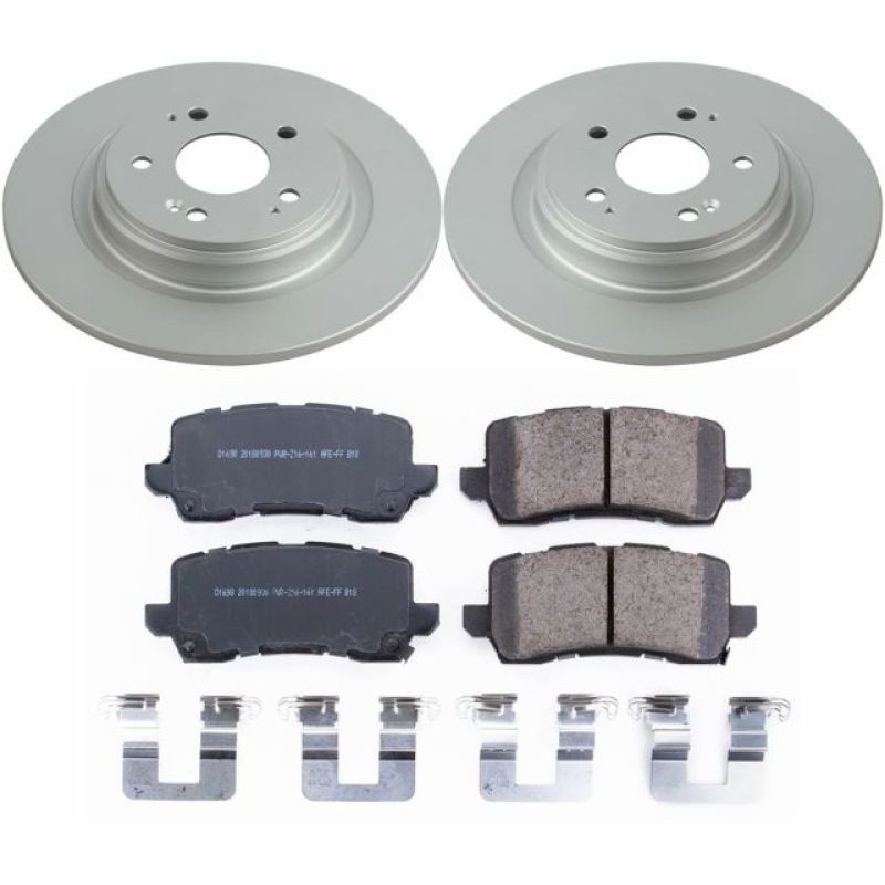 Power Stop 17-19 Acura MDX Rear Z17 Evolution Geomet Coated Brake Kit PowerStop