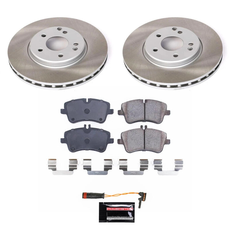 Power Stop 09-11 Mercedes-Benz SLK300 Front Semi-Coated Rotor Kit PowerStop