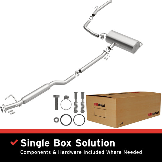 BRExhaust 17-20 Toyota Sienna 3.5L Direct-Fit Replacement Exhaust System