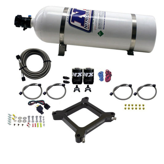 Nitrous Express 4150 Assassin Plate System, Pro Power Alcohol, 100-500 HP (15# Bottle) - 67545-15
