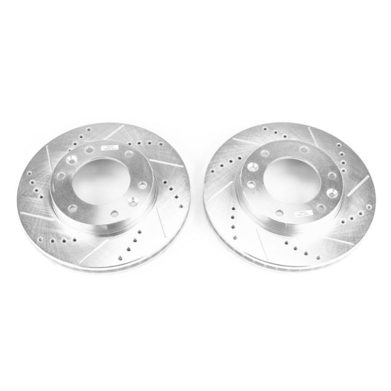 Power Stop 07-08 Hyundai Entourage Front Evolution Drilled & Slotted Rotors - Pair PowerStop