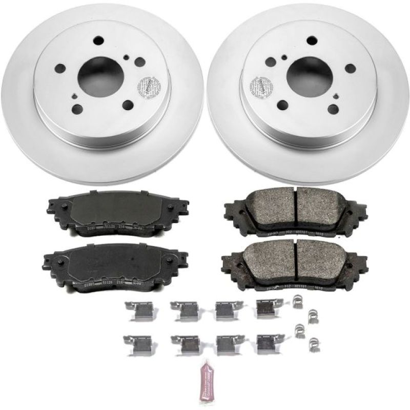 Power Stop 15-17 Lexus NX200t Rear Z17 Evolution Geomet Coated Brake Kit PowerStop