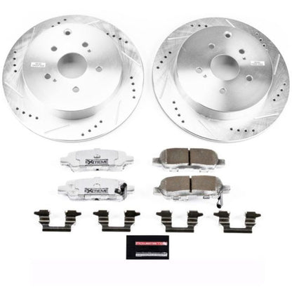 Power Stop 09-13 Suzuki Grand Vitara Rear Z26 Street Warrior Brake Kit PowerStop