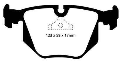 EBC YellowStuff Rear Brake Pads - DP4871R EBC