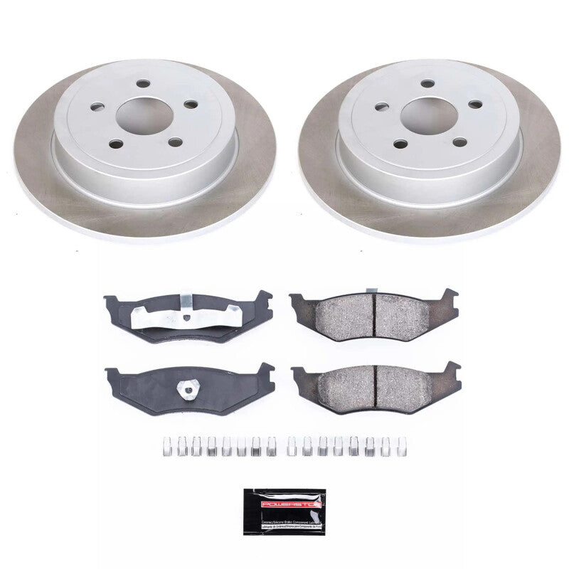 Power Stop 95-01 Plymouth Neon Rear Semi-Coated Rotor Kit PowerStop