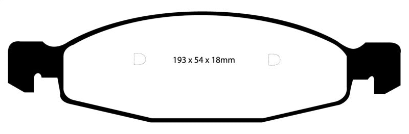 EBC YellowStuff Front Brake Pads - DP41312R EBC