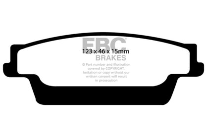 EBC YellowStuff Rear Brake Pads - DP41693R EBC