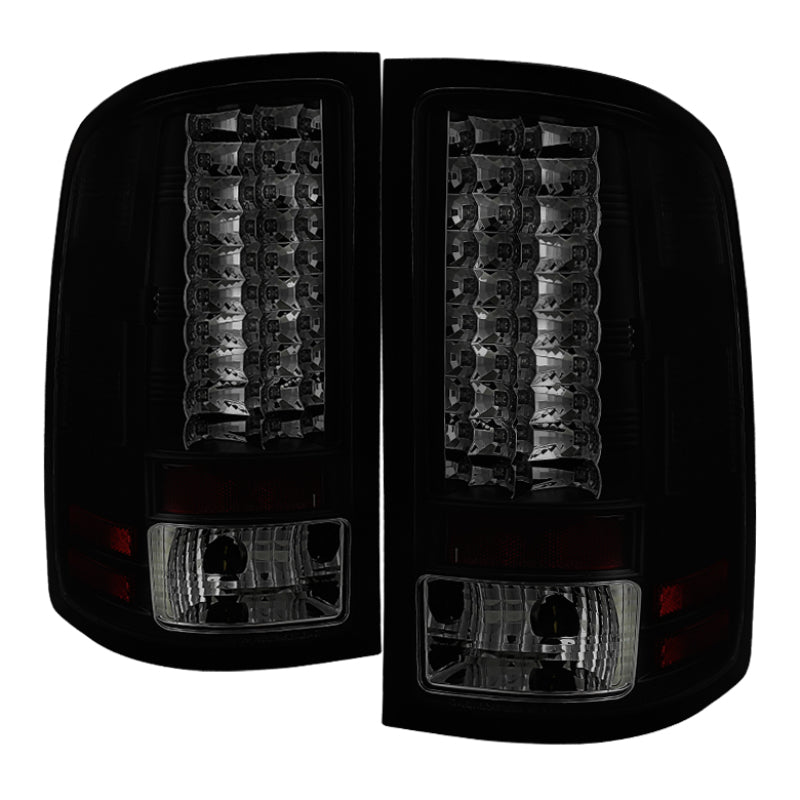 Spyder GMC Sierra 07-13 (Not 3500 Dually 4 Rear Wheels)LED Tail Lights Blk Smke ALT-YD-GS07-LED-BSM SPYDER