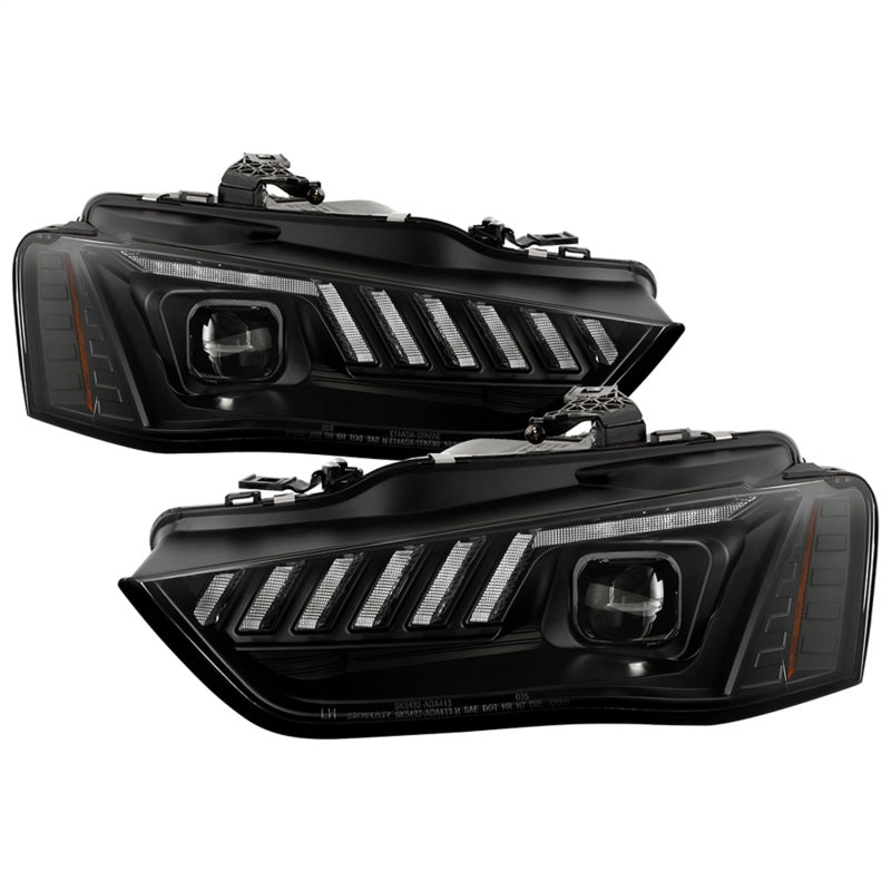 Spyder 13-16 Audi A4/S4 Halogen Model Only Projector Headlights - Black PRO-YD-AA413HALSI-BK SPYDER