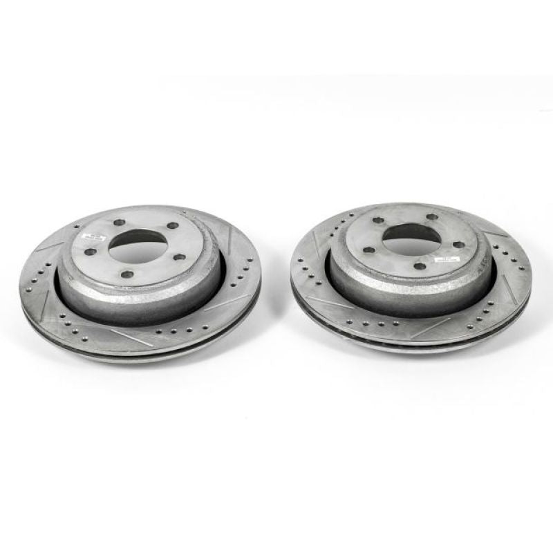 Power Stop 10-11 Ford Ranger Rear Evolution Drilled & Slotted Rotors - Pair PowerStop