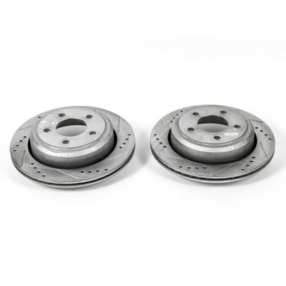 Power Stop 10-11 Ford Ranger Rear Evolution Drilled & Slotted Rotors - Pair PowerStop