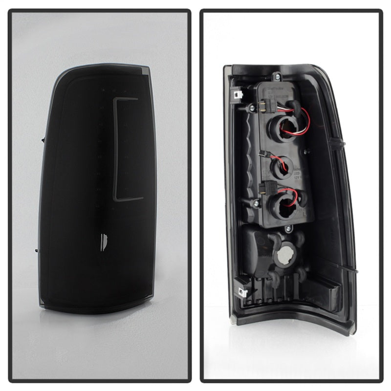 xTune 03-06 Chevy Silverado 1500 (w/o Stepside) LED Tail Lights - Blk Smoke (ALT-ON-CS03-G2-LED-BSM) SPYDER