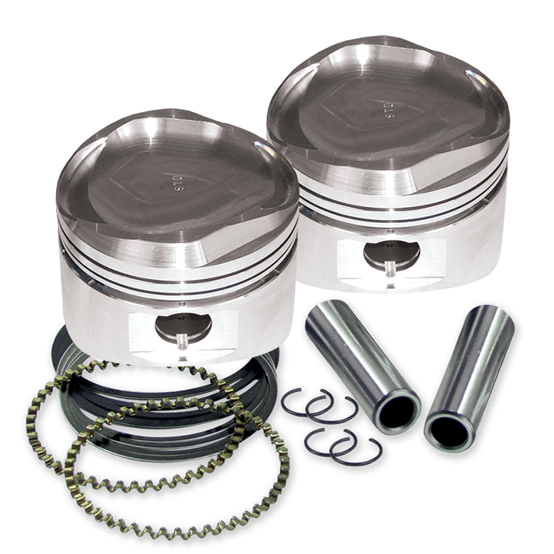 S&S Cycle 84-99 BT 89in Low Compression Stroker Pistons - Standard - 92-2046