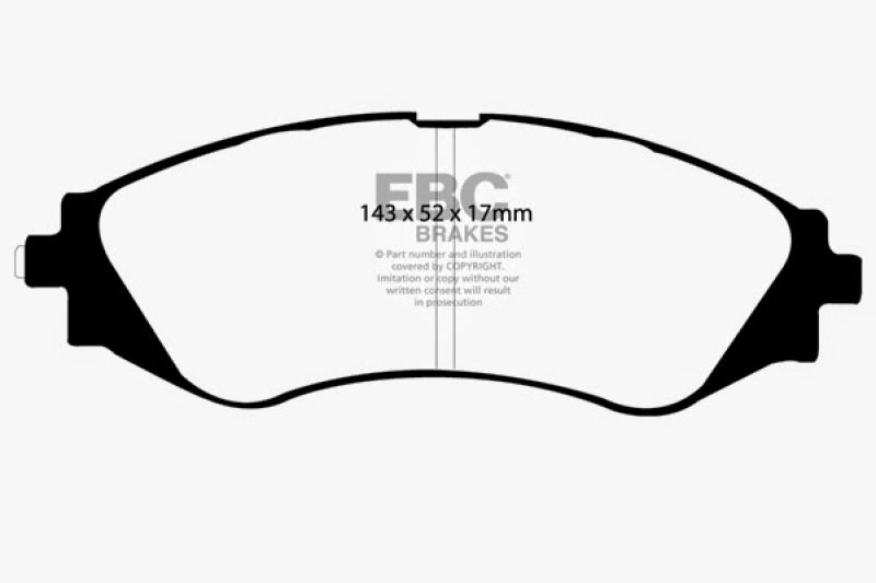 EBC RedStuff Front Brake Pads - DP31209C EBC