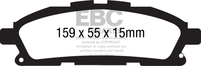 EBC YellowStuff Front Brake Pads - DP41877R EBC