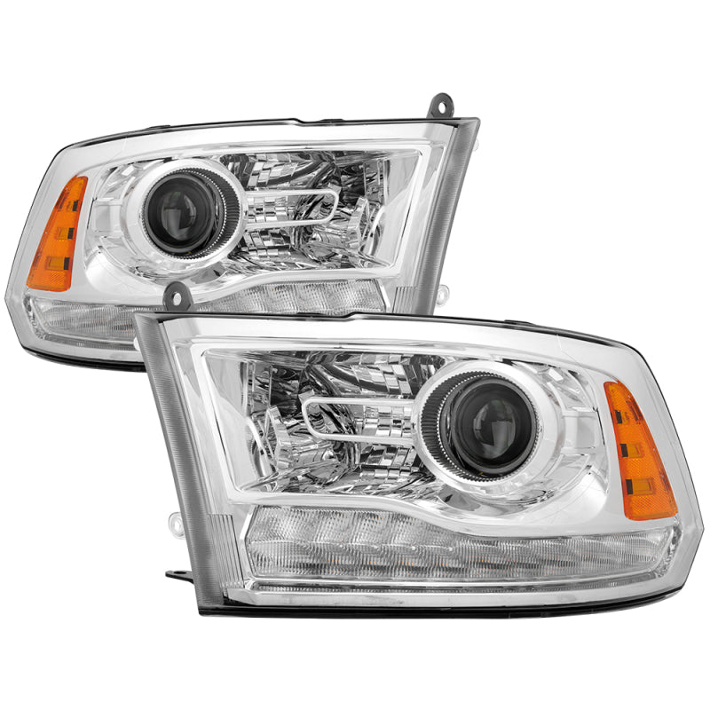 xTune Dodge Ram 13-17 ( w/ Factory Projector LED) OEM Style Headlight - Chrome HD-JH-DR13-OE-C SPYDER