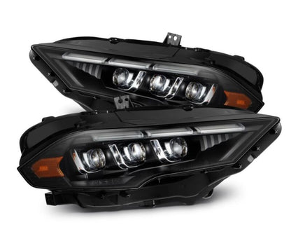 AlphaRex 880264 18-20 Ford Mustang NOVA LED Proj Headlights Black w/Activ Light/Seq Signal/Switch DRL