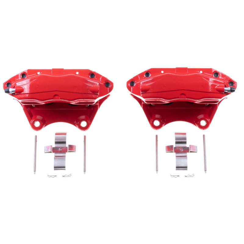 Power Stop 03-04 Infiniti G35 Rear Red Calipers - Pair