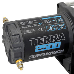 Superwinch 2500 LBS 12 VDC 3/16in x 40ft Steel Wire Terra Winch