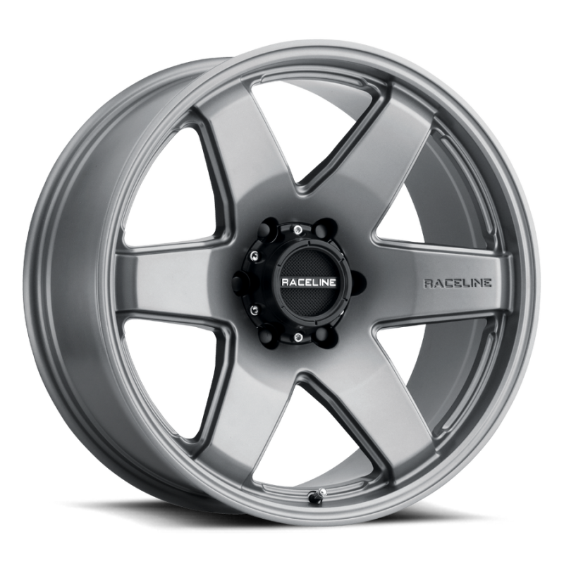 Raceline 942GS Addict 17x9in / 5x139.7 BP / 0mm Offset / 106.5mm Bore - Greystone Wheel