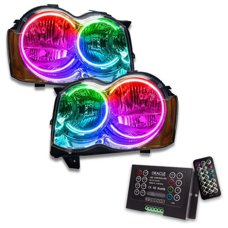 Oracle 08-10 Jeep Grand Cherokee SMD HL (Non-HID) - ColorSHIFT w/ 2.0 Controller SEE WARRANTY