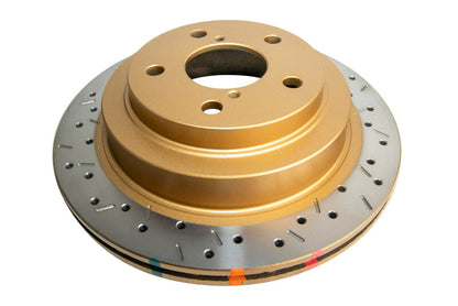 DBA 98-00 Subaru WRX Front Drilled & Slotted 4000 Series Rotor
