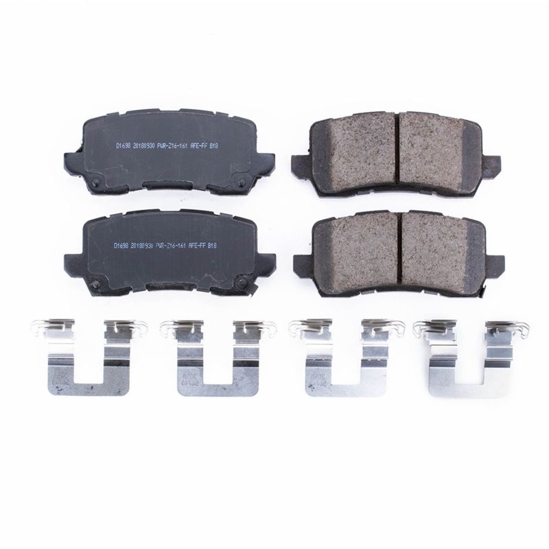 Power Stop 17-19 Acura MDX Rear Z17 Evolution Ceramic Brake Pads w/Hardware PowerStop