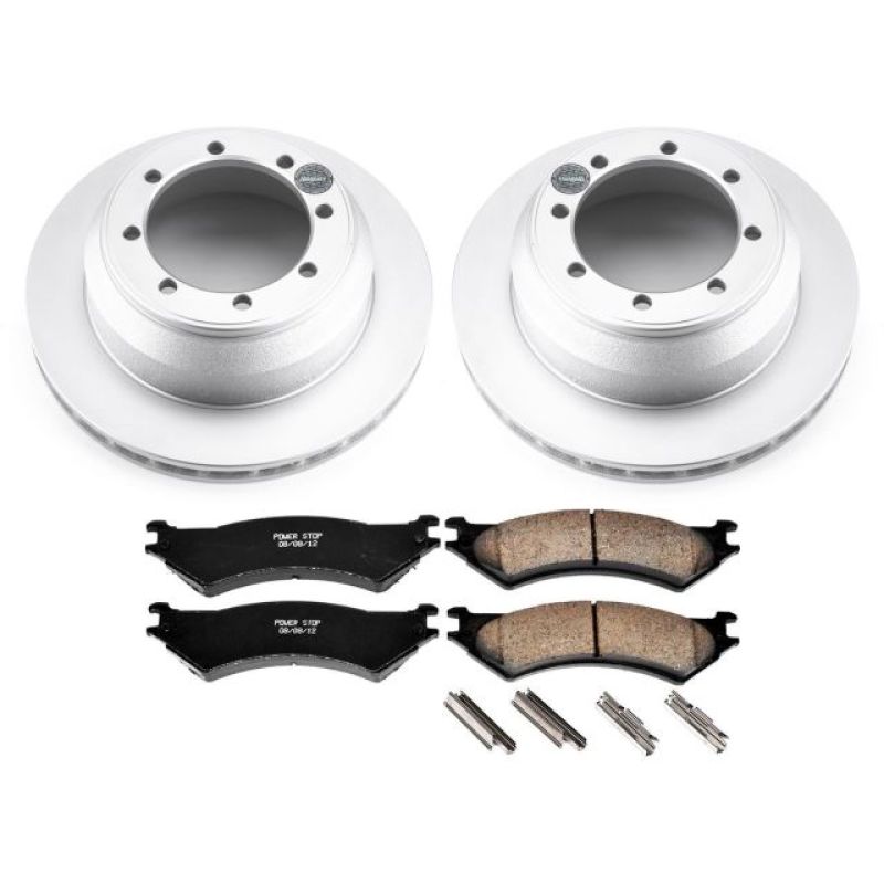Power Stop 03-05 Ford E-350 Club Wagon Rear Z17 Evolution Geomet Coated Brake Kit PowerStop