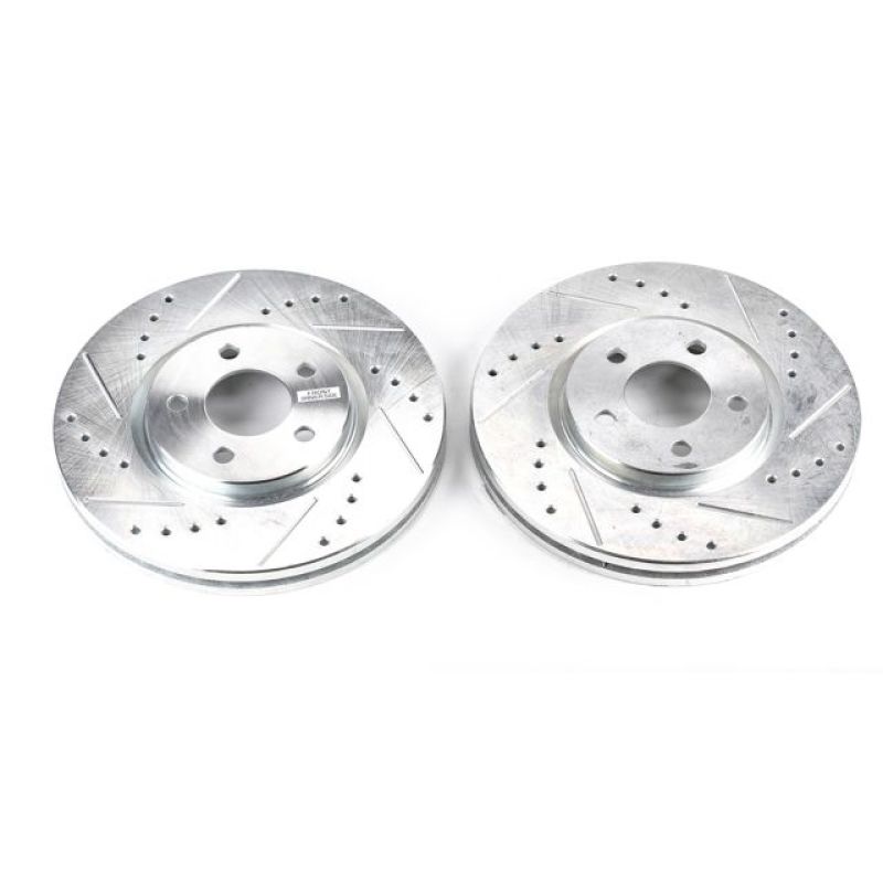 Power Stop 03-09 Chrysler PT Cruiser Front Evolution Drilled & Slotted Rotors - Pair PowerStop