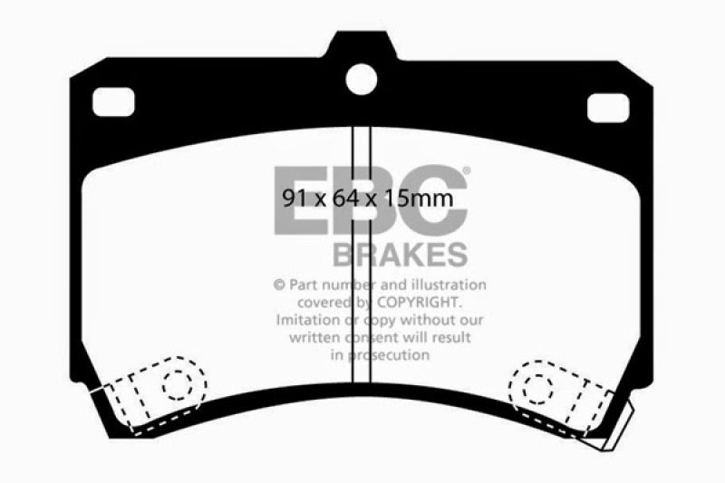 EBC YellowStuff Front Brake Pads - DP4884R