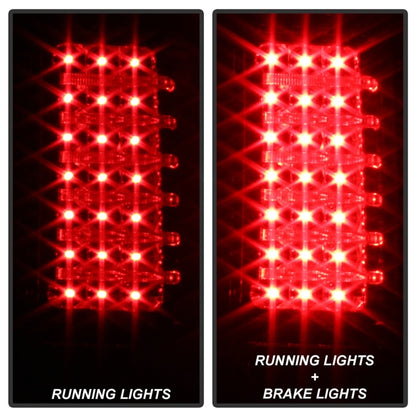 Xtune Hummer H3 06-09 ( Non H3T ) LED Tail Lights Smoke ALT-ON-HH306-LED-SM SPYDER