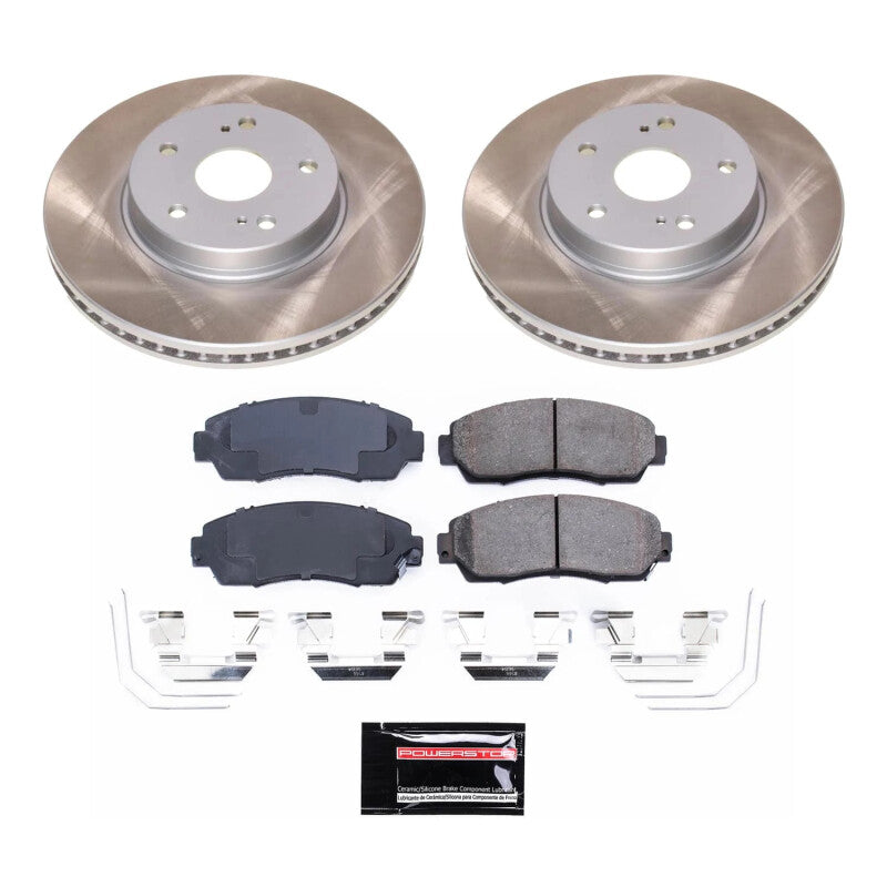 Power Stop 16-19 Subaru Legacy Front Semi-Coated Rotor Kit PowerStop