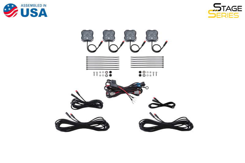 RGBW Rock Light Installer Kit (4-pack) Diode Dynamics