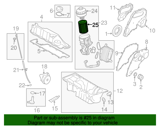 OEM Volvo Engine Oil Filter Mann For Land Rover LR2 Volvo S60 V60 XC60 XC70 XC90