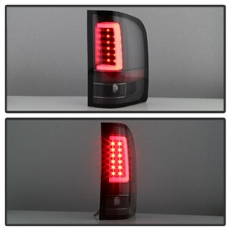 Spyder 07-13 Silverado (Will Not Work w/2010 921 Bulb) V3 LED Tail Lghts Blk ALT-YD-CS07V3-LBLED-BK SPYDER