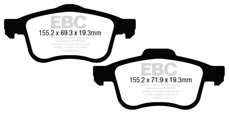 EBC YellowStuff Front Brake Pads - DP43026R EBC