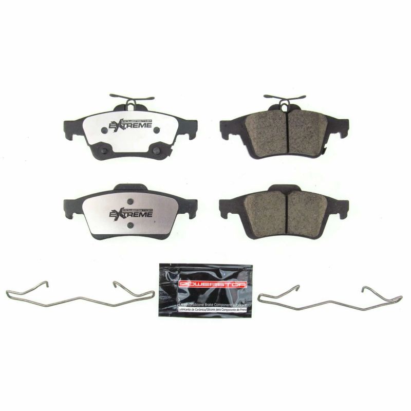 Power Stop 2016 Ford Focus Rear Z26 Extreme Street Brake Pads w/Hardware PowerStop
