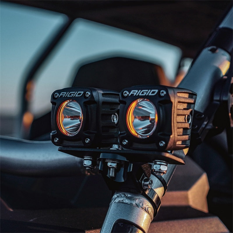 Rigid Industries Revolve Pod with Amber Backlight Pair