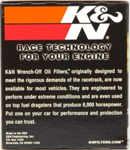 K&N Oil Filter OIL FILTER; AUTOMOTIVE K&N Engineering