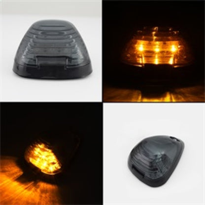 xTune Ford SuperDuty F250-F250 99-15 Amber LED Cab Roof lights - Smoke ACC-LED-FDSD99-CR-SM SPYDER